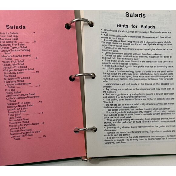 Immanuel Lutheran Church Cookbook 1987 Vtg Recipe Collection Ring Bound Canning - Picture 14 of 16